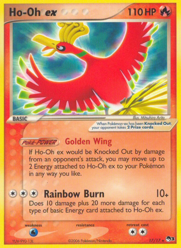 Ho-Oh ex (17/17) (Holo) [POP Series 3] | Card Merchant Takapuna