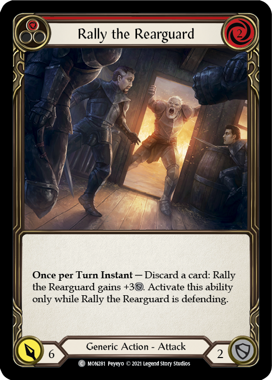 Rally the Rearguard (Red) [MON281-RF] (Monarch)  1st Edition Rainbow Foil | Card Merchant Takapuna