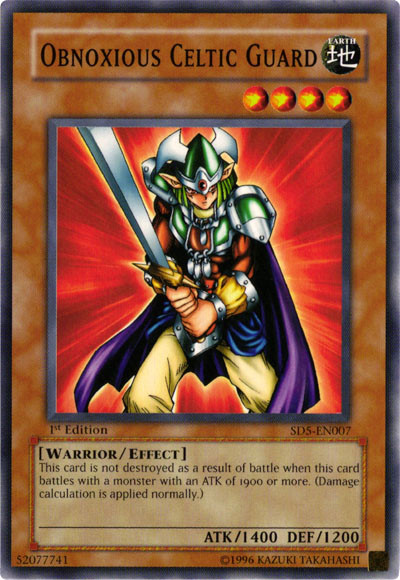 Obnoxious Celtic Guardian [SD5-EN007] Common | Card Merchant Takapuna