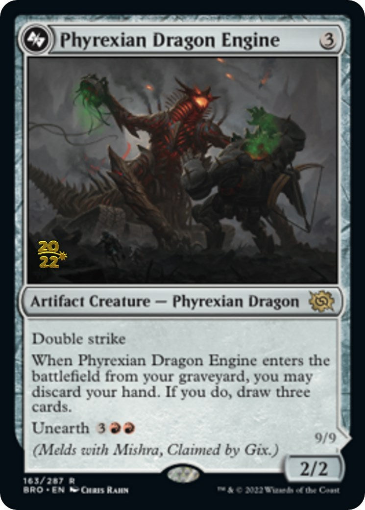 Phyrexian Dragon Engine [The Brothers' War Prerelease Promos] | Card Merchant Takapuna
