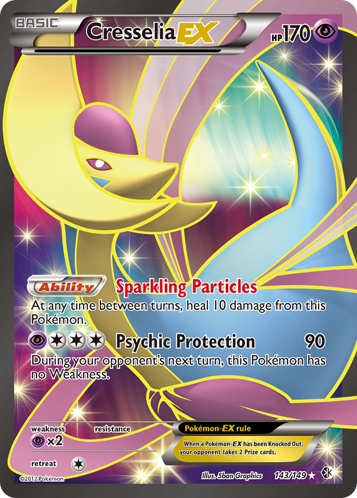 Cresselia EX (143/149) [Black & White: Boundaries Crossed] | Card Merchant Takapuna