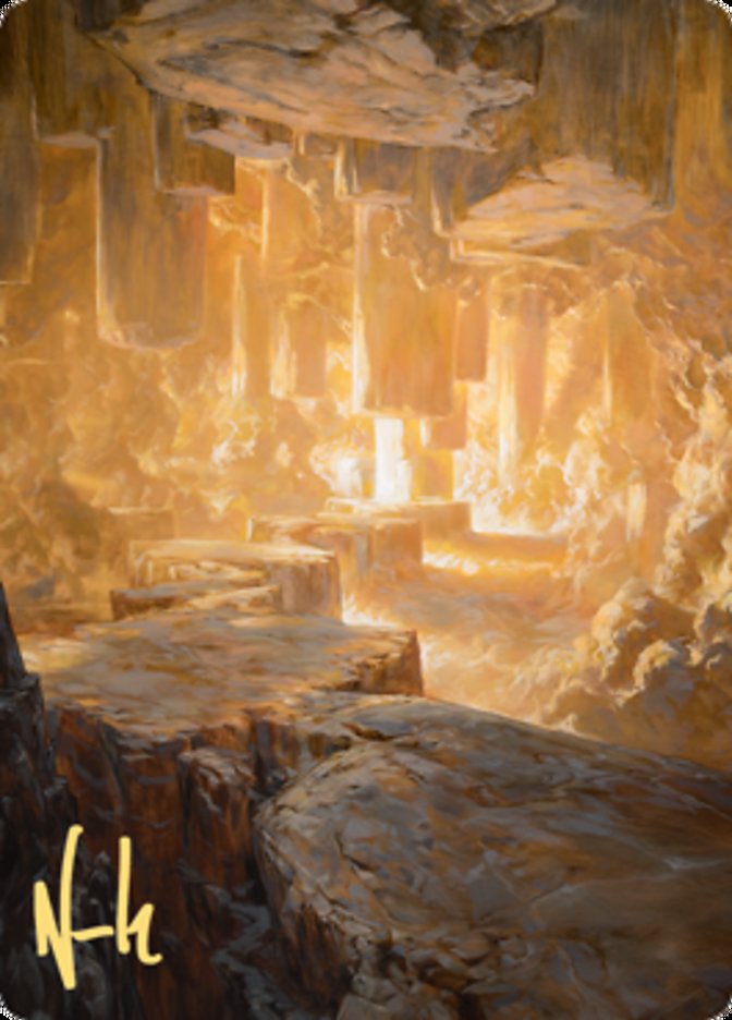 Pillarverge Pathway Art Card (Gold-Stamped Signature) [Zendikar Rising Art Series] | Card Merchant Takapuna