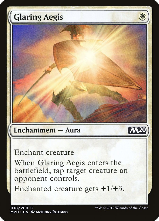 Glaring Aegis [Core Set 2020] | Card Merchant Takapuna