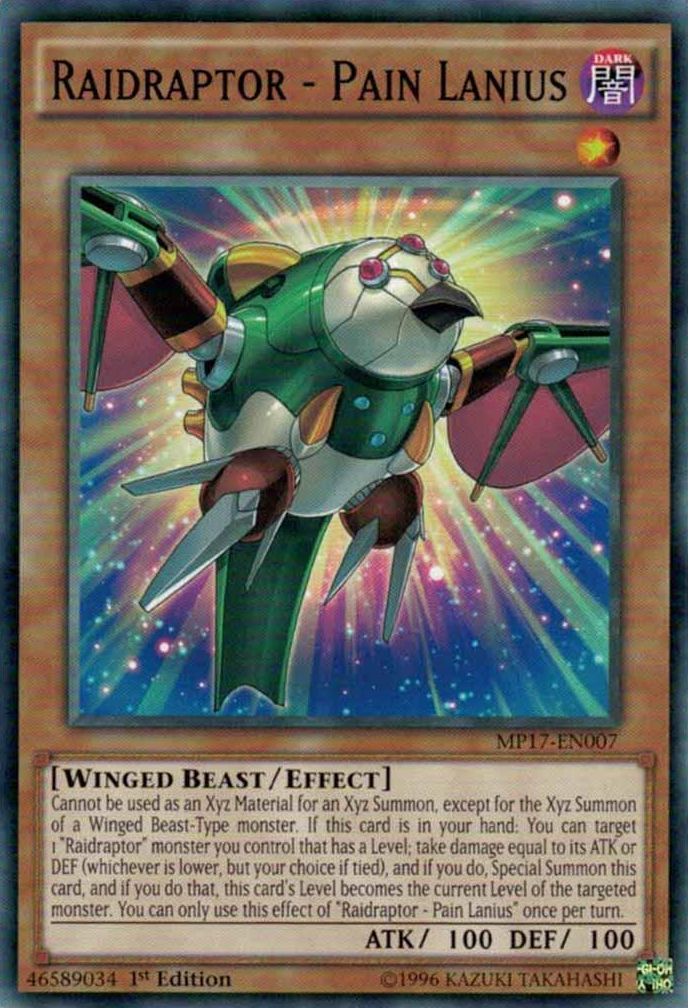 Raidraptor - Pain Lanius [MP17-EN007] Common | Card Merchant Takapuna
