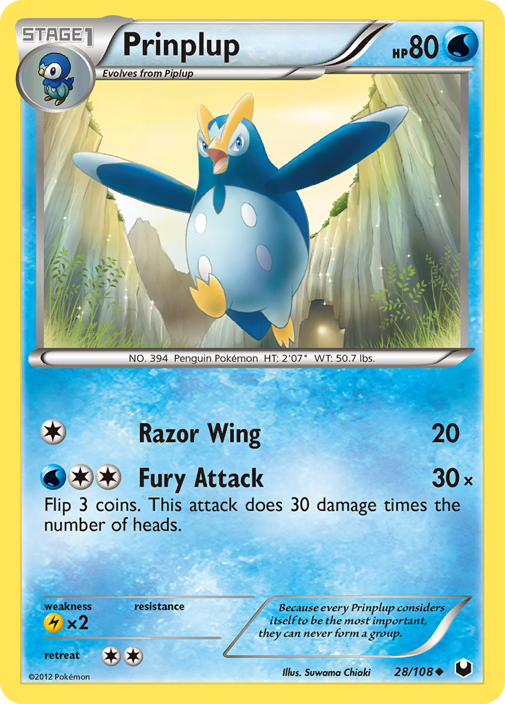 Prinplup (28/108) [Black & White: Dark Explorers] | Card Merchant Takapuna