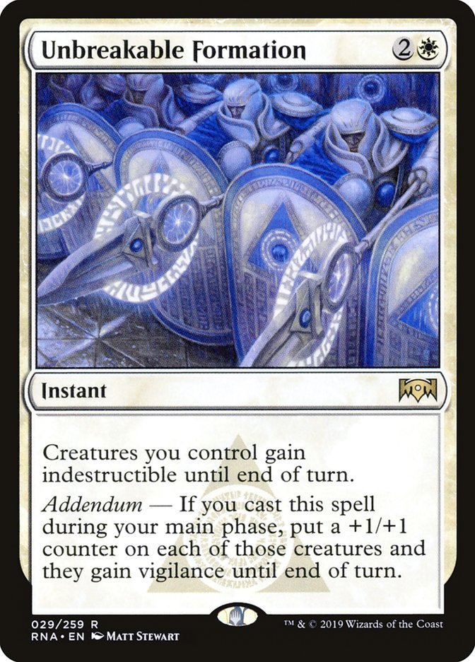 Unbreakable Formation [Ravnica Allegiance] | Card Merchant Takapuna