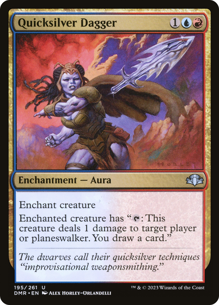 Quicksilver Dagger [Dominaria Remastered] | Card Merchant Takapuna