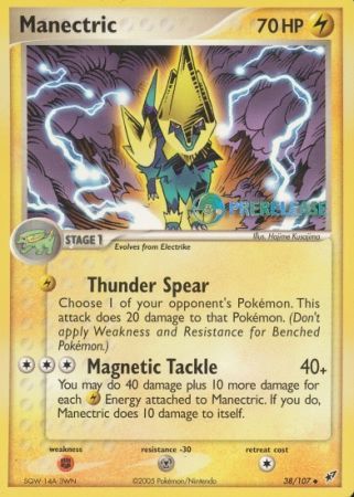 Manectric EX (38/107) (Deoxys Prerelease Promo) [Nintendo: Black Star Promos] | Card Merchant Takapuna