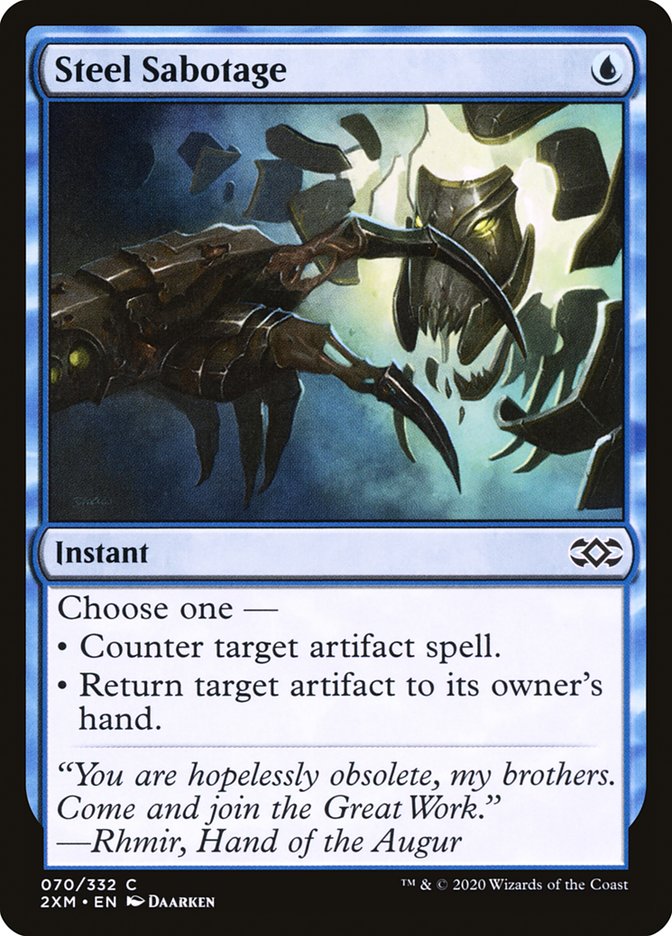 Steel Sabotage [Double Masters] | Card Merchant Takapuna