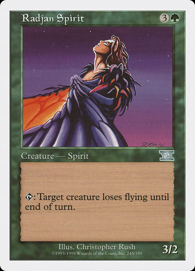 Radjan Spirit [Classic Sixth Edition] | Card Merchant Takapuna