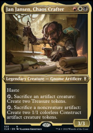 Jan Jansen, Chaos Crafter (Foil Etched) [Commander Legends: Battle for Baldur's Gate] | Card Merchant Takapuna