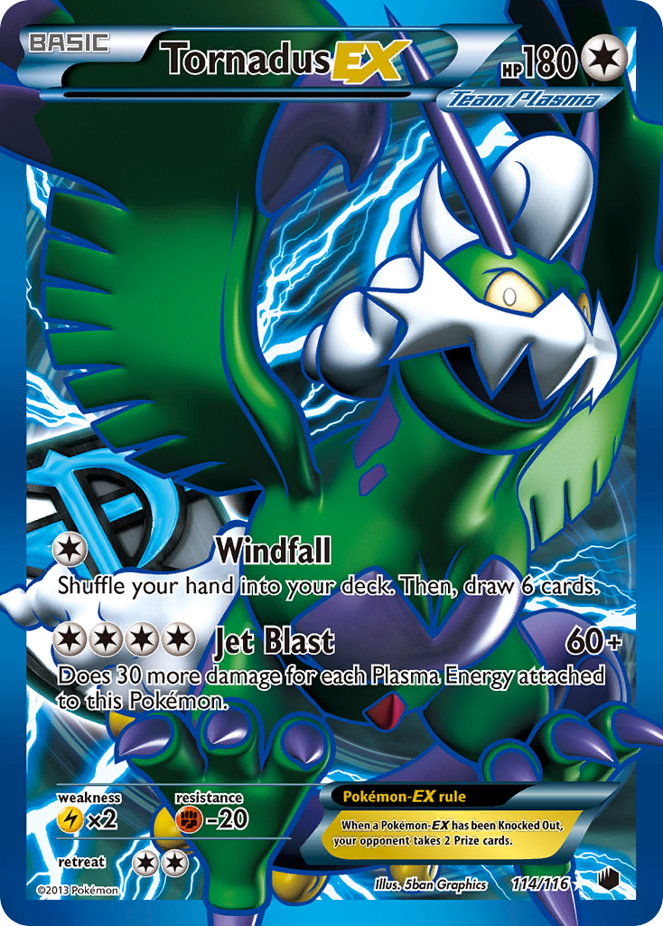 Tornadus EX (114/116) [Black & White: Plasma Freeze] | Card Merchant Takapuna