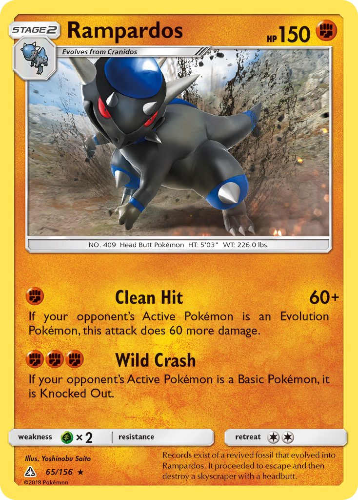 Rampardos (65/156) [Sun & Moon: Ultra Prism] | Card Merchant Takapuna