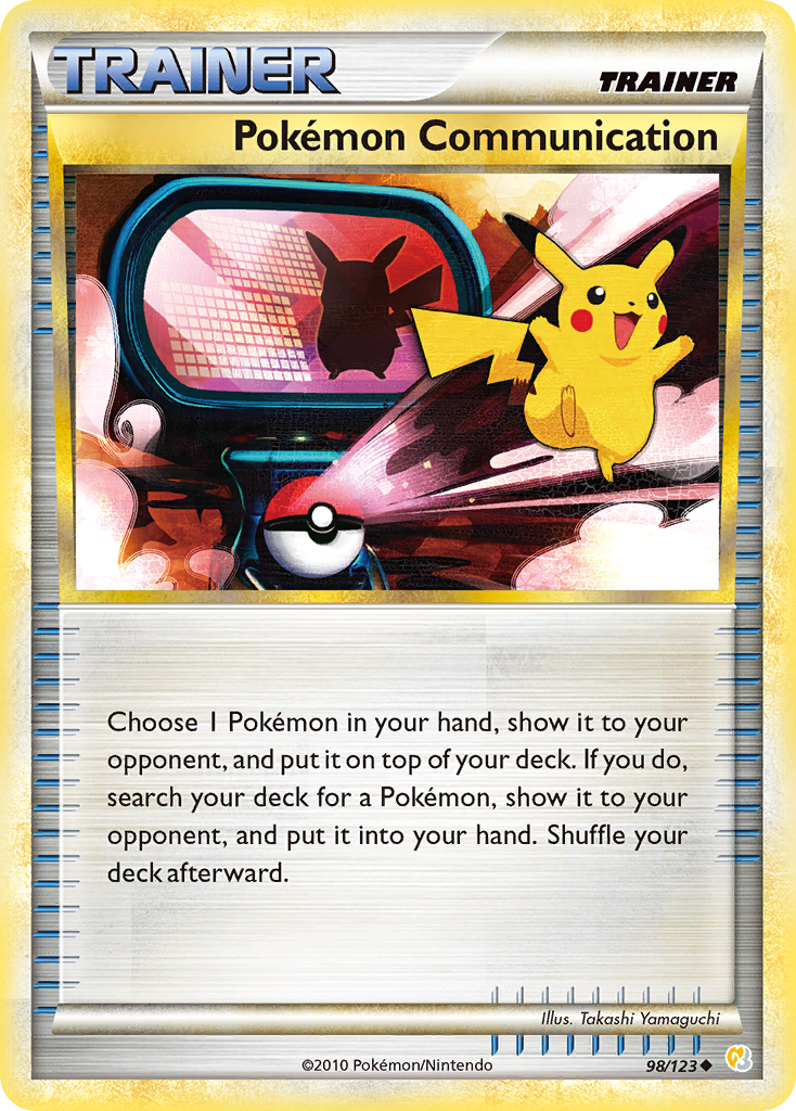 Pokemon Communication (98/123) [HeartGold & SoulSilver: Base Set] | Card Merchant Takapuna