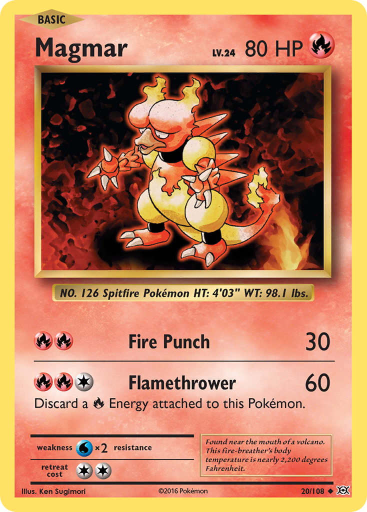 Magmar (20/108) [XY: Evolutions] | Card Merchant Takapuna