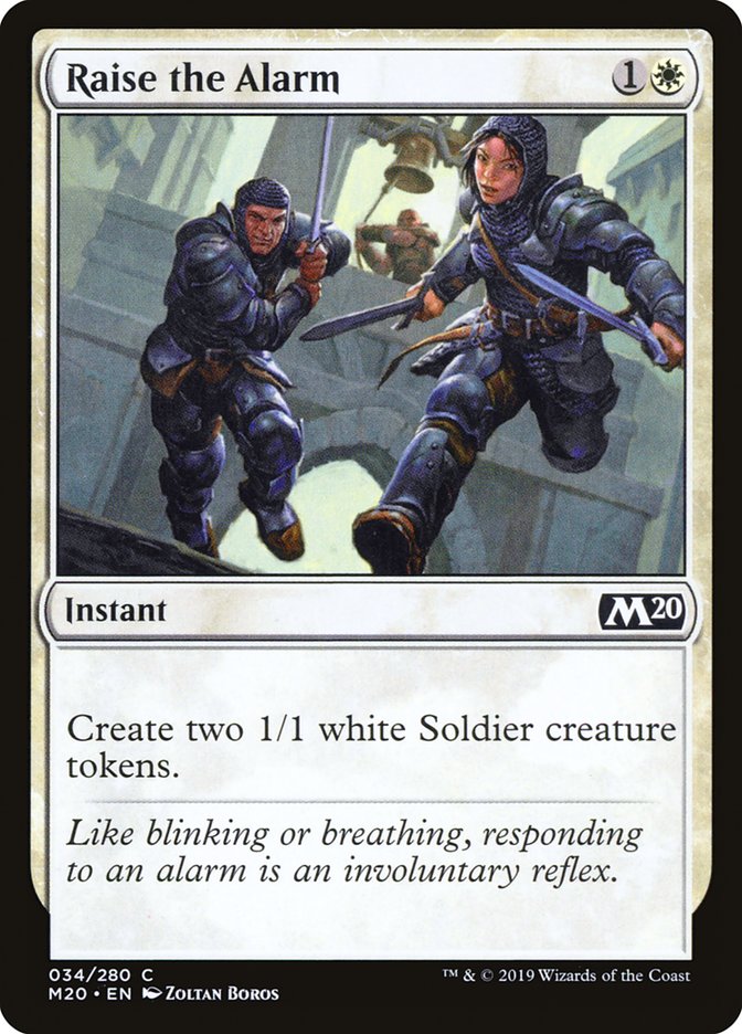 Raise the Alarm [Core Set 2020] | Card Merchant Takapuna