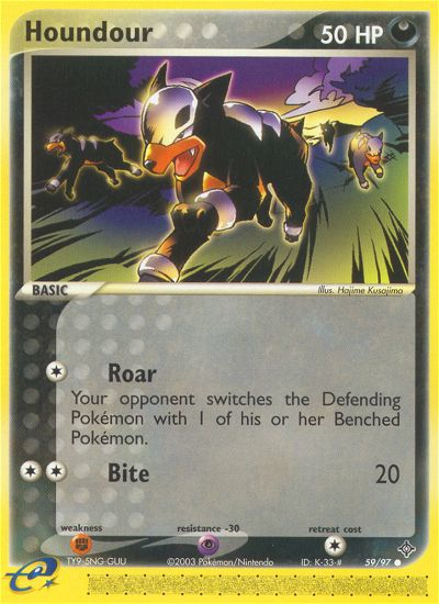 Houndour (59/97) [EX: Dragon] | Card Merchant Takapuna