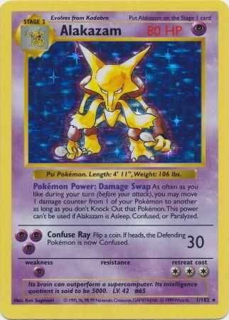 Alakazam (1/102) [Base Set Shadowless Unlimited] | Card Merchant Takapuna