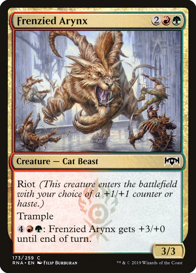 Frenzied Arynx [Ravnica Allegiance] | Card Merchant Takapuna