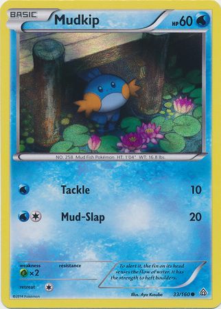 Mudkip (33/160) (Sheen Holo) [XY: Primal Clash] | Card Merchant Takapuna