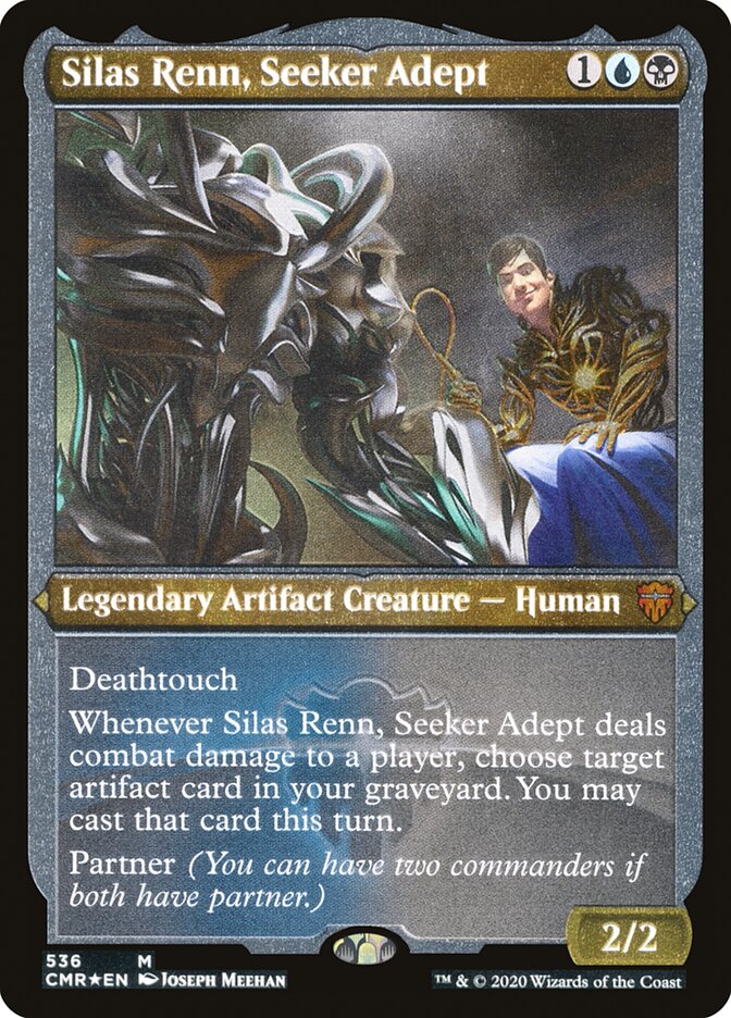 Silas Renn, Seeker Adept (Etched) [Commander Legends] | Card Merchant Takapuna
