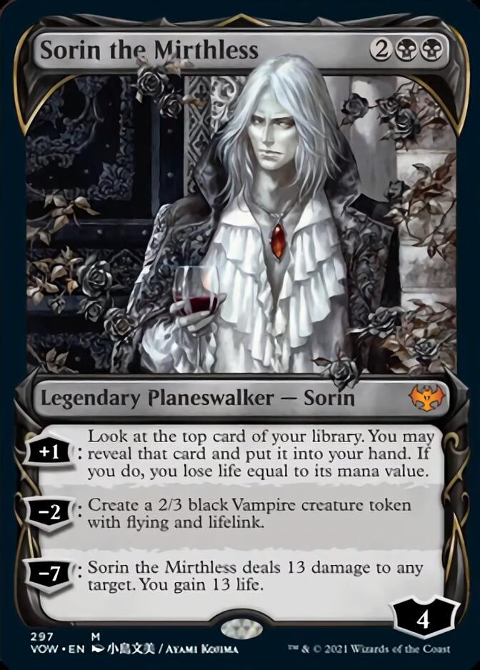 Sorin the Mirthless (Showcase Fang Frame) [Innistrad: Crimson Vow] | Card Merchant Takapuna