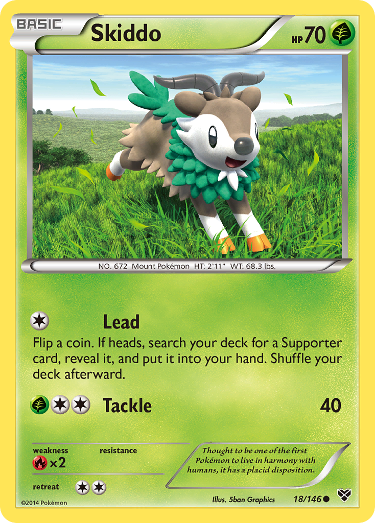 Skiddo (18/146) [XY: Base Set] | Card Merchant Takapuna