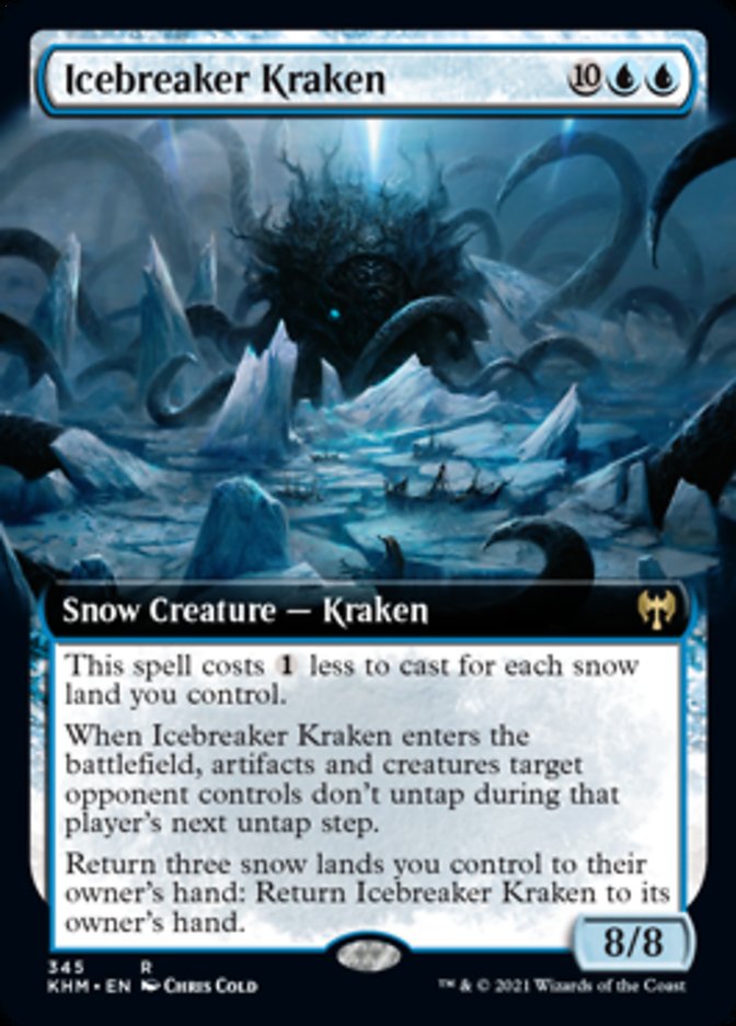 Icebreaker Kraken (Extended Art) [Kaldheim] | Card Merchant Takapuna