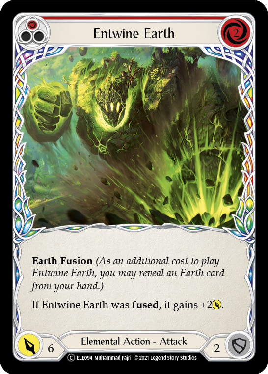Entwine Earth (Red) [U-ELE094] (Tales of Aria Unlimited)  Unlimited Normal | Card Merchant Takapuna