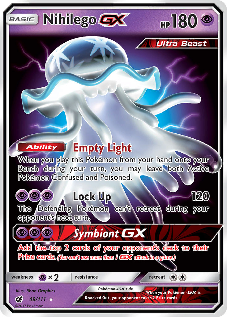 Nihilego GX (49/111) [Sun & Moon: Crimson Invasion] | Card Merchant Takapuna