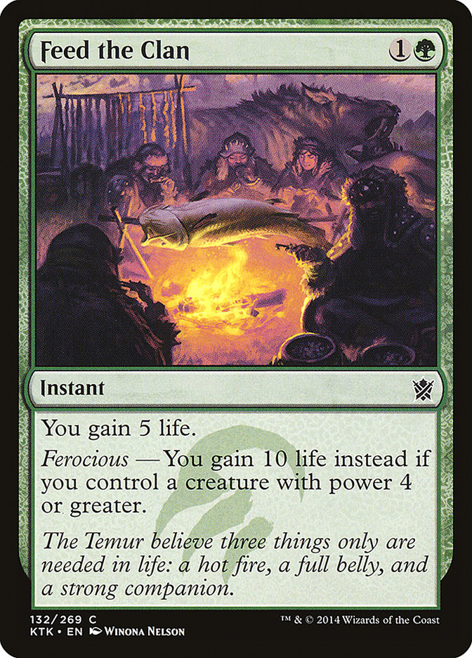Feed the Clan [Khans of Tarkir] | Card Merchant Takapuna