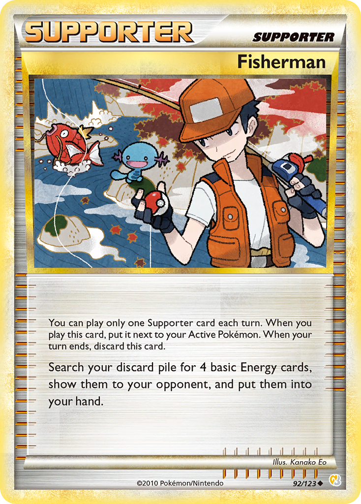 Fisherman (92/123) [HeartGold & SoulSilver: Base Set] | Card Merchant Takapuna