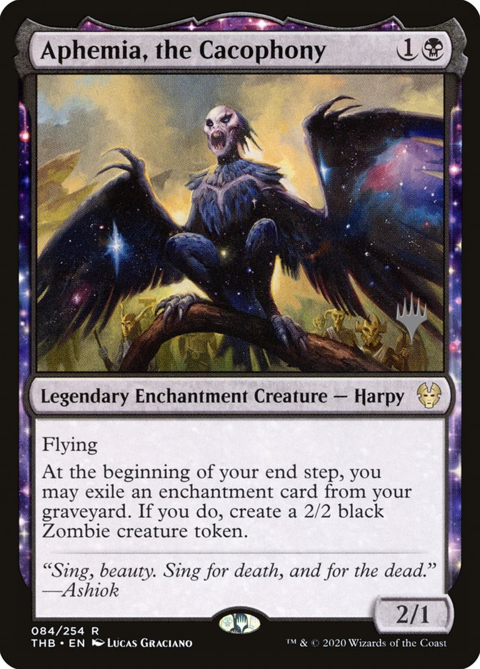 Aphemia, the Cacophony (Promo Pack) [Theros Beyond Death Promos] | Card Merchant Takapuna