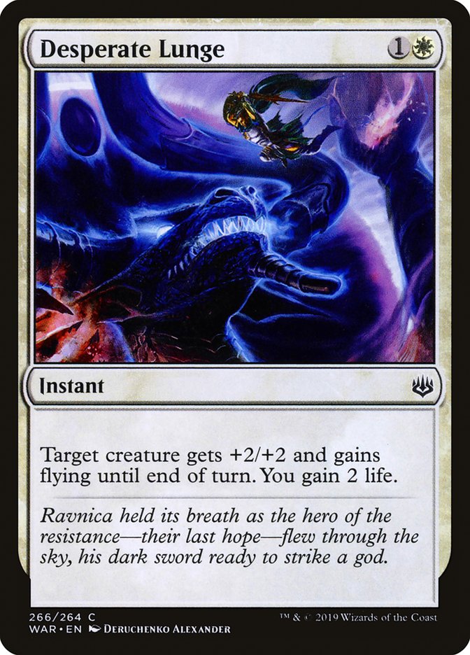 Desperate Lunge [War of the Spark] | Card Merchant Takapuna