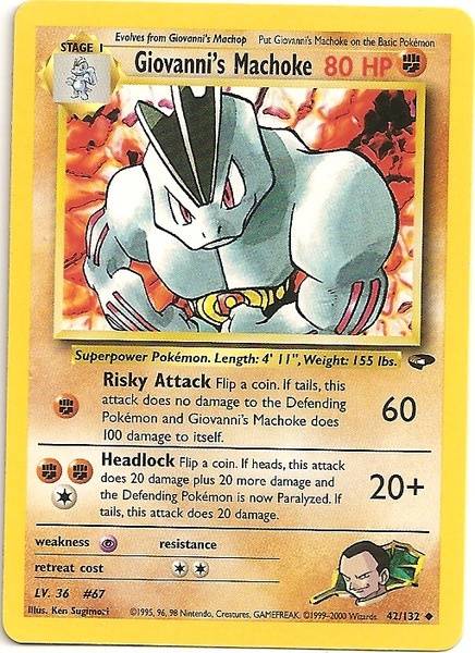 Giovanni's Machoke (42/132) [Gym Challenge Unlimited] | Card Merchant Takapuna