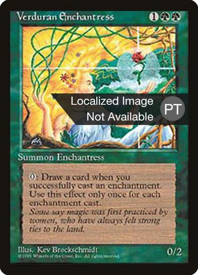 Verduran Enchantress [Fourth Edition (Foreign Black Border)] | Card Merchant Takapuna