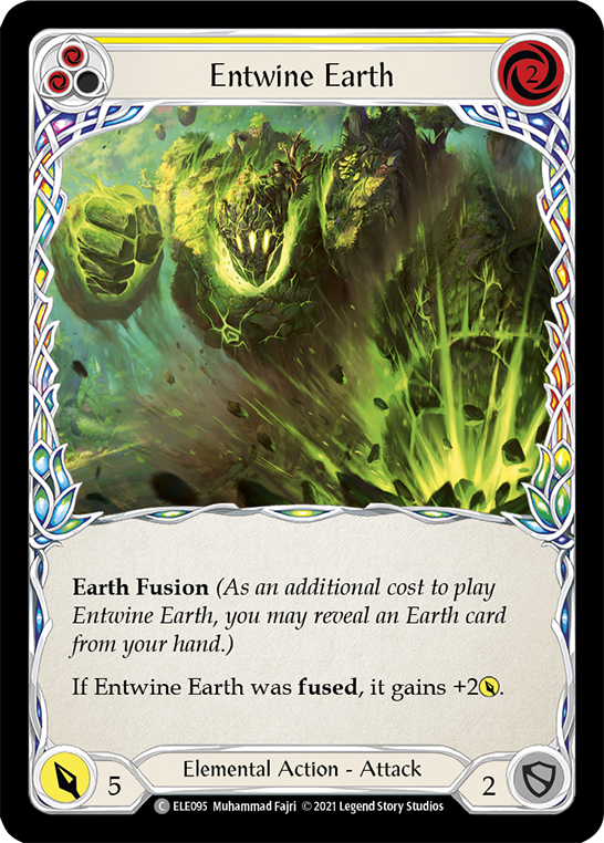 Entwine Earth (Yellow) [ELE095] (Tales of Aria)  1st Edition Normal | Card Merchant Takapuna