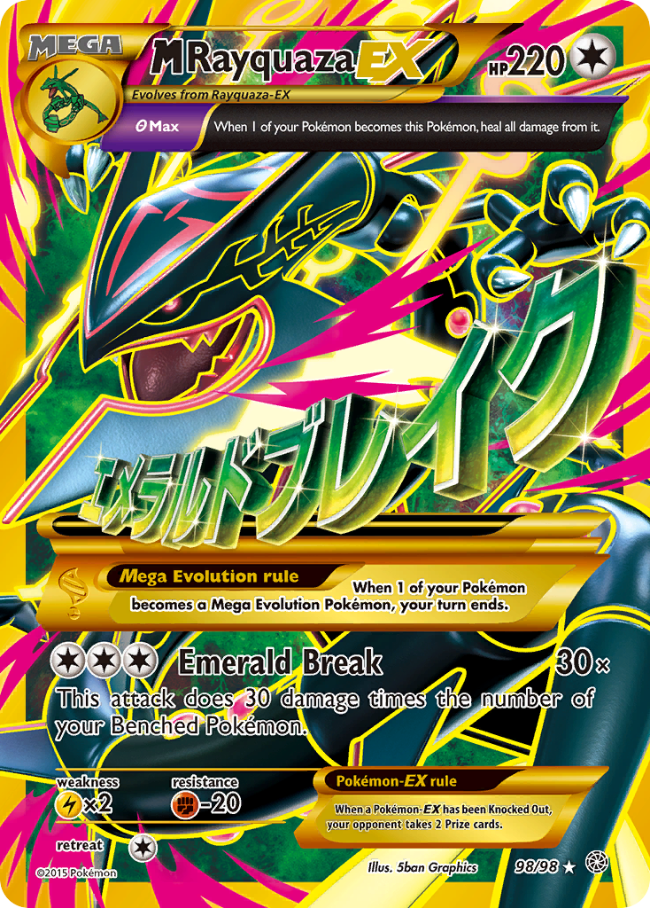 M Rayquaza EX (98/98) [XY: Ancient Origins] | Card Merchant Takapuna