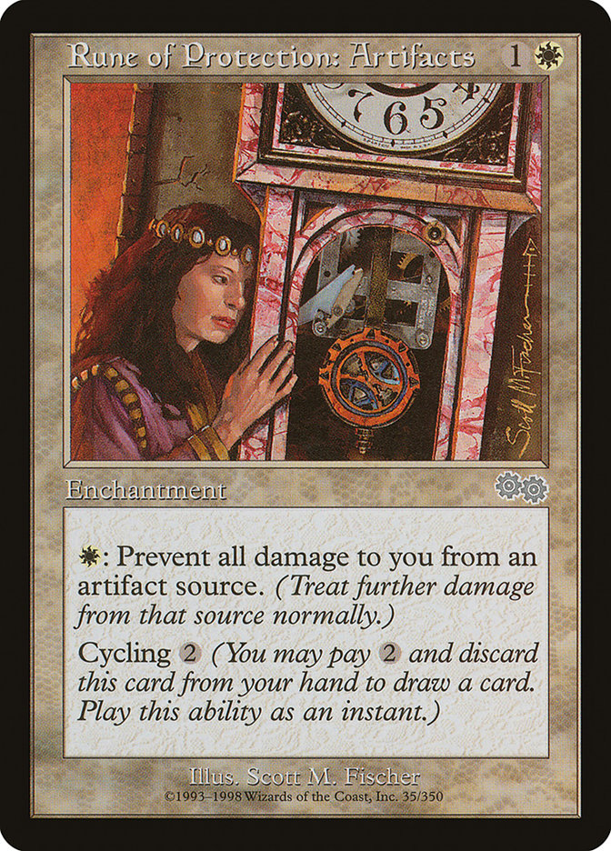 Rune of Protection: Artifacts [Urza's Saga] | Card Merchant Takapuna