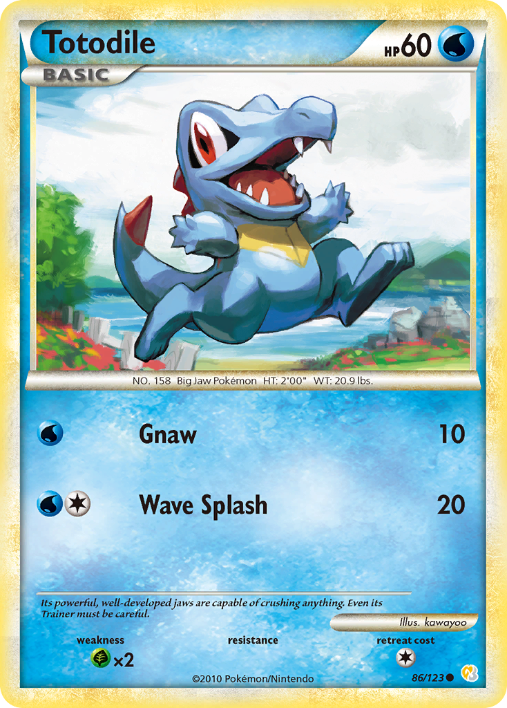 Totodile (86/123) [HeartGold & SoulSilver: Base Set] | Card Merchant Takapuna