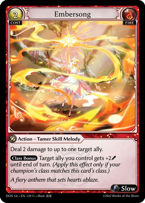 Embersong (129) [Dawn of Ashes: 1st Edition] | Card Merchant Takapuna