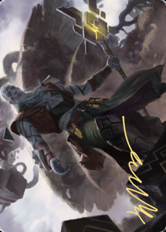 Orah, Skyclave Hierophant Art Card (Gold-Stamped Signature) [Zendikar Rising Art Series] | Card Merchant Takapuna