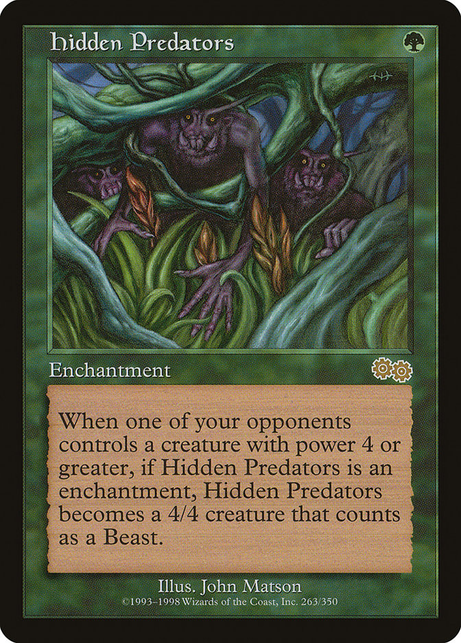 Hidden Predators [Urza's Saga] | Card Merchant Takapuna