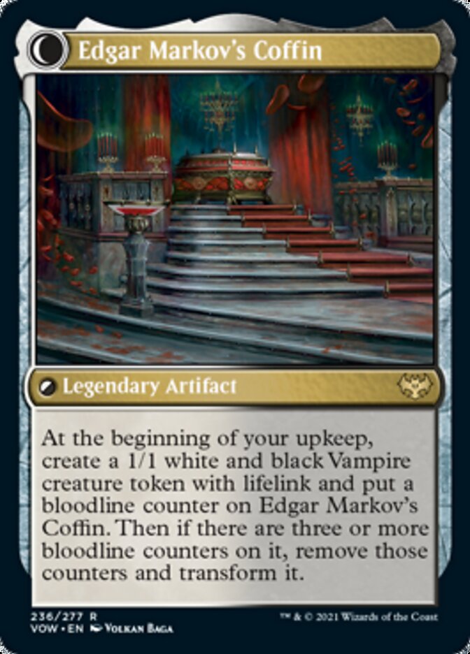 Edgar, Charmed Groom // Edgar Markov's Coffin [Innistrad: Crimson Vow] | Card Merchant Takapuna