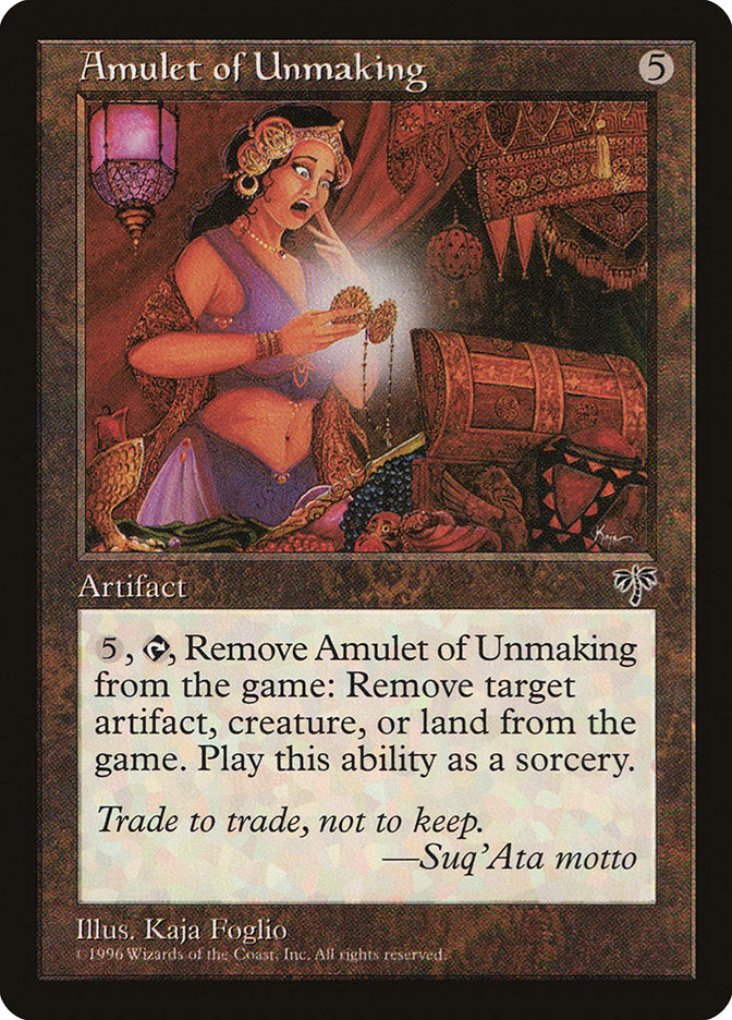 Amulet of Unmaking [Mirage] | Card Merchant Takapuna
