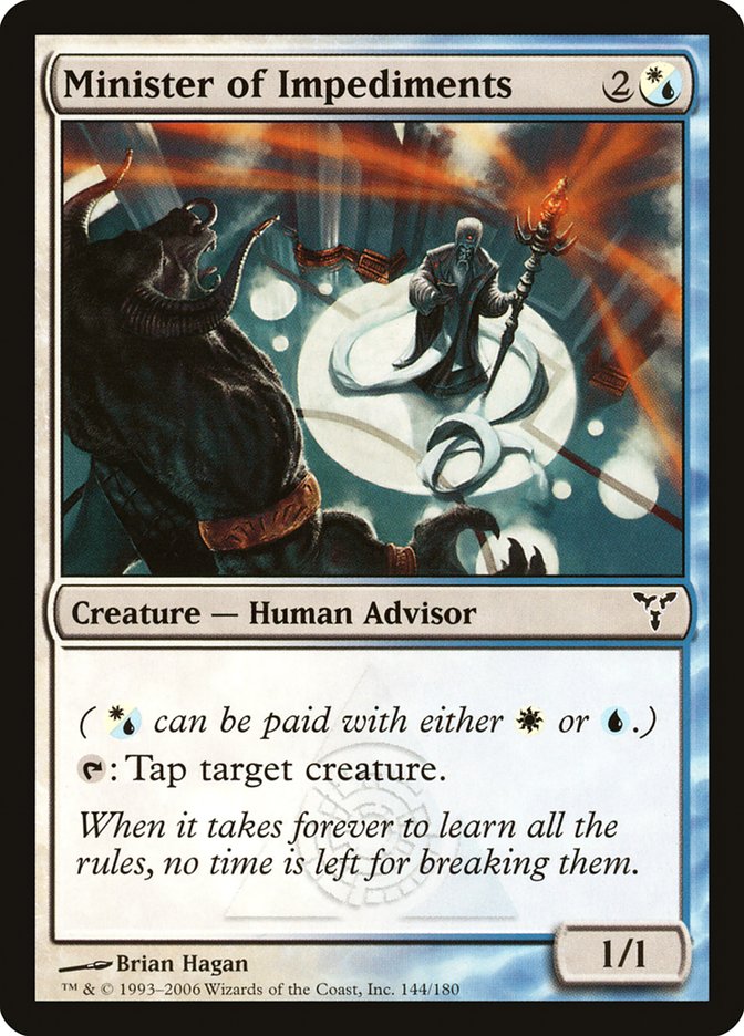 Minister of Impediments [Dissension] | Card Merchant Takapuna