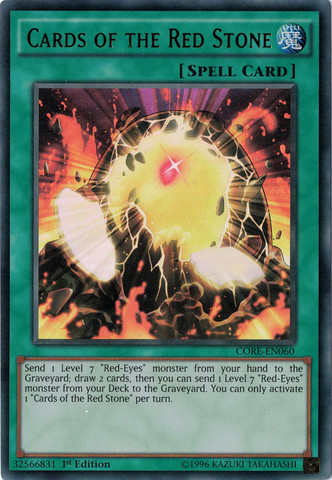 Cards of the Red Stone [CORE-EN060] Ultra Rare | Card Merchant Takapuna