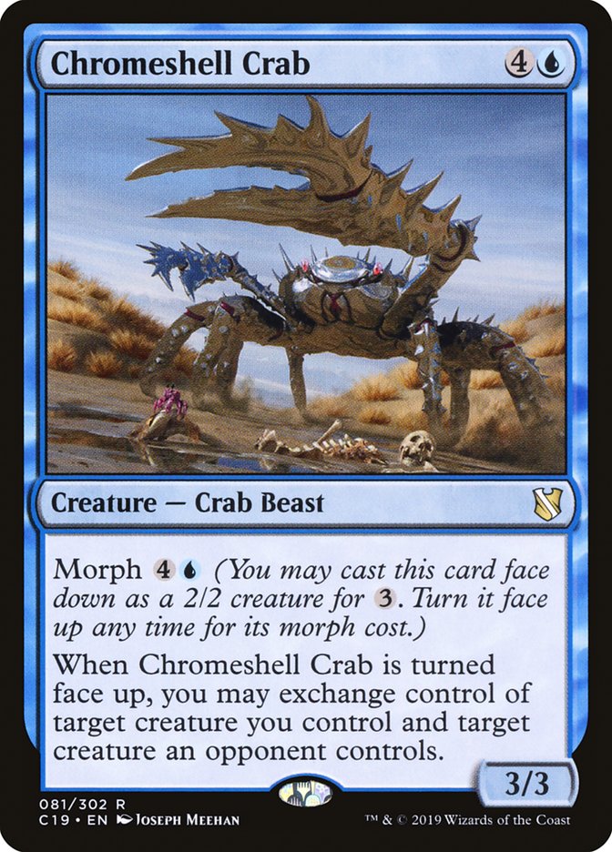 Chromeshell Crab [Commander 2019] | Card Merchant Takapuna