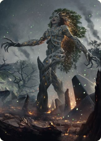 Titania, Gaea Incarnate Art Card [The Brothers' War Art Series] | Card Merchant Takapuna