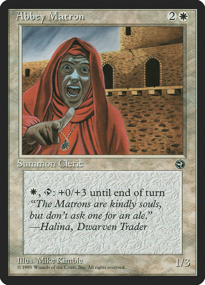 Abbey Matron (Halina Flavor Text) [Homelands] | Card Merchant Takapuna